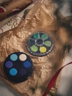 Børn Søstrene Grene Akvarelmaling