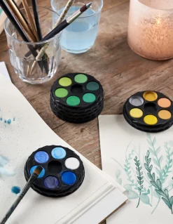 Børn Søstrene Grene Akvarelmaling