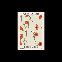 Søstrene Grene Plakat Flower Market Copenhagen 50 X 70