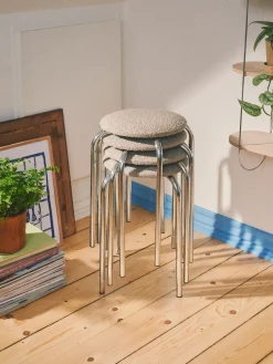 Søstrene Grene Skammel Med Boucléstof